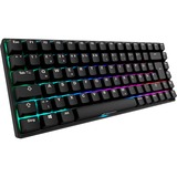 Sharkoon SKILLER SGK50 S3 PBT RGB clavier gaming mécanique Noir, Layout DE (QWERTZ), Gateron G Pro 3.0 Yellow, 75%
