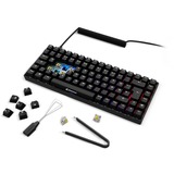 Sharkoon SKILLER SGK50 S3 PBT RGB clavier gaming mécanique Noir, Layout DE (QWERTZ), Gateron G Pro 3.0 Yellow, 75%