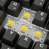Sharkoon SKILLER SGK50 S3 PBT, clavier gaming Noir, Layout DE, Gateron G Pro 3.0 Yellow