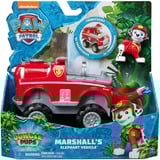 Spin Master Vehicule + Figurine Marcus Jungle Pups La Pat' Patrouille, Jeu véhicule PAW Patrol Vehicule + Figurine Marcus Jungle Pups La Pat' Patrouille, Camion de pompier, PAW Patrol, 3 an(s), Plastique, Gris, Rouge