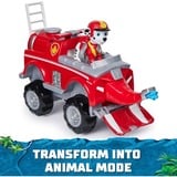 Spin Master Vehicule + Figurine Marcus Jungle Pups La Pat' Patrouille, Jeu véhicule PAW Patrol Vehicule + Figurine Marcus Jungle Pups La Pat' Patrouille, Camion de pompier, PAW Patrol, 3 an(s), Plastique, Gris, Rouge