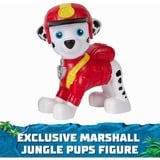 Spin Master Vehicule + Figurine Marcus Jungle Pups La Pat' Patrouille, Jeu véhicule PAW Patrol Vehicule + Figurine Marcus Jungle Pups La Pat' Patrouille, Camion de pompier, PAW Patrol, 3 an(s), Plastique, Gris, Rouge