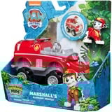 Spin Master Vehicule + Figurine Marcus Jungle Pups La Pat' Patrouille, Jeu véhicule PAW Patrol Vehicule + Figurine Marcus Jungle Pups La Pat' Patrouille, Camion de pompier, PAW Patrol, 3 an(s), Plastique, Gris, Rouge