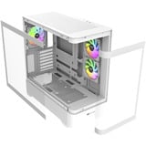 Thermaltake View 290 TG ARGB boîtier midi tower Blanc | 2x USB-A | 1x USB-C | RGB | Verre Trempé