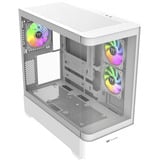 Thermaltake  boîtier midi tower Blanc | 2x USB-A | 1x USB-C | RGB | Window