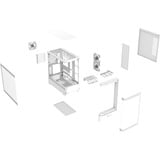 Thermaltake  boîtier midi tower Blanc | 2x USB-A | 1x USB-C | RGB | Window