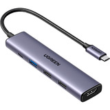 UGREEN 15495 station d'accueil Avec fil USB 3.2 Gen 1 (3.1 Gen 1) Type-C Gris Argent, Avec fil, USB 3.2 Gen 1 (3.1 Gen 1) Type-C, 100 W, Gris, 5 Gbit/s, 4K Ultra HD