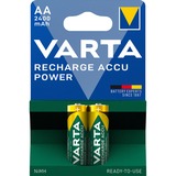 Varta 2400 mAh AA Batterie rechargeable Hybrides nickel-métal (NiMH) Batterie rechargeable, AA, Hybrides nickel-métal (NiMH), 1,2 V, 2 pièce(s), 2400 mAh