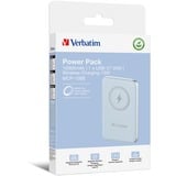 Verbatim Charge 'n' Go Lithium Polymère (LiPo) 10000 mAh Recharge sans fil Bleu, Powerbank Bleu clair, 10000 mAh, Lithium Polymère (LiPo), Quick Charge 3.0, Recharge sans fil, Bleu