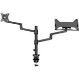 goobay Support de moniteur Deluxe avec bras pour ordinateur portable Noir