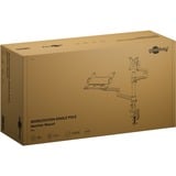 goobay Support de moniteur Deluxe avec bras pour ordinateur portable Noir