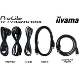 iiyama ProLite TF1734MC-B8X 17" Moniteur tactile  Noir (Mat)