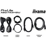 iiyama ProLite X4373UHSU-B2 42.5" 4K Ultra HD Moniteur Noir (Mat), 1x DisplayPort, 2x HDMI, 3x USB-C, 2x USB-A, 108 cm (42.5"), 3840 x 2160 pixels, 4K Ultra HD, LED, 3 ms, Noir