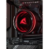 ALTERNATE Custom PC Series • Red Thunder Elements Gaming-PC, PC gaming Noir/transparent