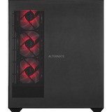 ALTERNATE Custom PC Series • Red Thunder Elements Gaming-PC, PC gaming Noir/transparent