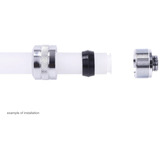 Alphacool Eiszapfen PRO 16mm HardTube Fitting G1/4 - Chrome, Connecteur Chrome