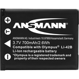 Ansmann Batterie pour Appareil Photo / Caméscope A-Oly 42B 3.7V 605 mAh, Batterie appareil photo 650 mAh, 3,7 V, Lithium-Ion (Li-Ion), 1 pièce(s)