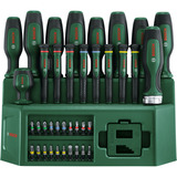 Bosch Set de tournevis mixte, 39 pièces Vert/Noir