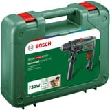 Bosch UniversalImpact 730 3200 tr/min 2,1 kg Noir, Vert, Perceuse à percussion Vert, Perceuse, Noir, Vert, 3200 tr/min, 3 cm, 1,2 cm, 50 tr/min