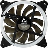 Chieftec AF-12RGB système de refroidissement d’ordinateur Ventilateur 12 cm Noir 1 pièce(s) ventilateur de boîtier Noir, 120 x 120 x 25 mm, Ventilateur, 12 cm, 1200 tr/min, Noir