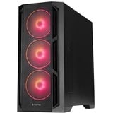 Chieftec PC- Gehäuse GA-01B-L-OP APEX LUMO Midi Tower Noir, boîtier pc Noir | 2x USB-A | 1x USB-C | RGB | Verre Trempé