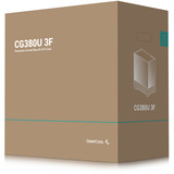 DeepCool CG380U 3F boîtier midi tower Noir | 2x USB-A | 1x USB-C | RGB | Verre trempé