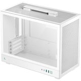 DeepCool CH160 PLUS WH boîtier mini tower Blanc | 2x USB-A | 1x USB-C | Verre Trempé