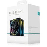DeepCool FL12 SE 3IN1 ventilateurs de boîtier RGB  Noir, 3 pièces, 120 x 120 x 25 mm, PWM