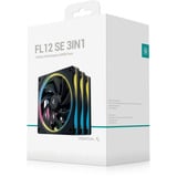 DeepCool FL12 SE ventilateurs de boîtier RGB  Noir, 3 pièces, 120 x 120 x 25 mm, PWM