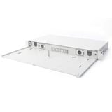 Digitus Boîte de fusion fibre optique avec fermeture rapide, vide sans panneau avant, extensible, Boîte de raccordement Gris