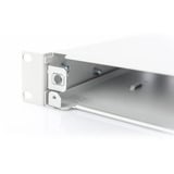 Digitus Boîte de fusion fibre optique avec fermeture rapide, vide sans panneau avant, extensible, Boîte de raccordement Gris