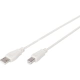 Digitus Câble de connexion USB 2.0 USB-A (mâle) > USB-B (mâle) Beige