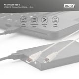 Digitus Câble de connexion USB 2.0 USB-A (mâle) > USB-B (mâle) Beige