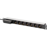 Digitus DN-95439, Multiprise Noir/en aluminium