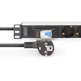 Digitus DN-95439, Multiprise Noir/en aluminium