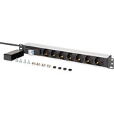 Digitus DN-95439, Multiprise Noir/en aluminium