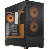 Fractal Design Design Pop Air RGB Orange Core TG Clear Tint, Moyenne tour Noir/Orange