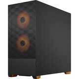 Fractal Design Design Pop Air RGB Orange Core TG Clear Tint, Moyenne tour Noir/Orange