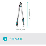 GARDENA EasyCut L, 12031-88, Élagueur Gris/Turquoise