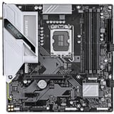 GIGABYTE B760M GAMING PLUS WIFI DDR4 Carte mère - Compatible avec les processeurs Intel Core de 14e génération, VRM 4+1+1 phases, jusqu'à 5333 MHz DDR4 (OC), 2xPCIe 4.0 M.2, Wi-Fi 6, LAN 1 GbE, USB 3.2 Gen 1 carte mère socket 1700 Noir/Argent, VRM 4+1+1 phases, jusqu'à 5333 MHz DDR4 (OC), 2xPCIe 4.0 M.2, Wi-Fi 6, LAN 1 GbE, USB 3.2 Gen 1, Intel, LGA 1700, Intel® Celeron®, Intel Core i3 12th Gen, Intel Core i3 13th Gen, Intel Core i3 14th Gen, Intel..., LGA 1700, 128 Go, DDR4-SDRAM