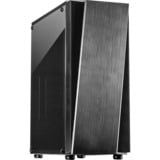Inter-Tech T-11 Televen Tower Noir boîtier midi tower Noir | 3x USB-A | Window