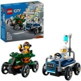 LEGO City - Kit voiture de course: avion vs lit d'hôpital, Jouets de construction 60459 | Ensemble de course de caisses à savon