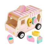 Mattel – Trieur de Formes en Bois Camion de Glace, Jeu d'adresse 1,5 an(s), Bois, Multicolore