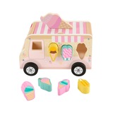 Mattel – Trieur de Formes en Bois Camion de Glace, Jeu d'adresse 1,5 an(s), Bois, Multicolore