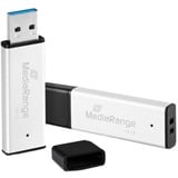 MediaRange Haute performance 128 GB, Clé USB Argent/Noir