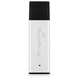 MediaRange High Performance 128 GB, Clé USB Argent/Noir
