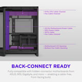 NZXT H6 boîtier midi tower Noir | 2x USB-A | 1x USB-C | Verre trempé