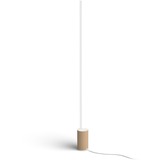 Philips Lampadaire Gradient Signe, Lumière LED Blanc/bois, Philips Hue White and Color ambiance Lampadaire Gradient Signe, Éclairage de plancher intelligent, Bluetooth/Zigbee, Blanc, LED, Aluminium, Ampoule(s) non remplaçable(s)