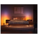 Philips Lampadaire Gradient Signe, Lumière LED Blanc/bois, Philips Hue White and Color ambiance Lampadaire Gradient Signe, Éclairage de plancher intelligent, Bluetooth/Zigbee, Blanc, LED, Aluminium, Ampoule(s) non remplaçable(s)