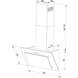 Respekta CH 33060 WB, Hotte aspirante Blanc